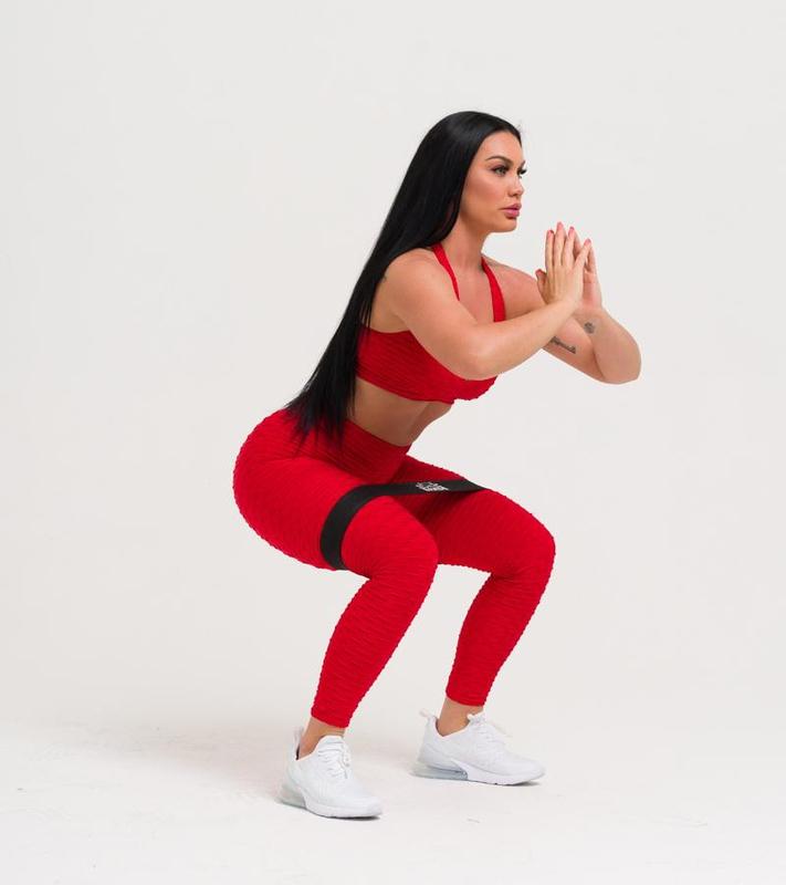 Load image into Gallery viewer, The X Bands - Set of 4 Fabric Booty Building Bands with Guide Book