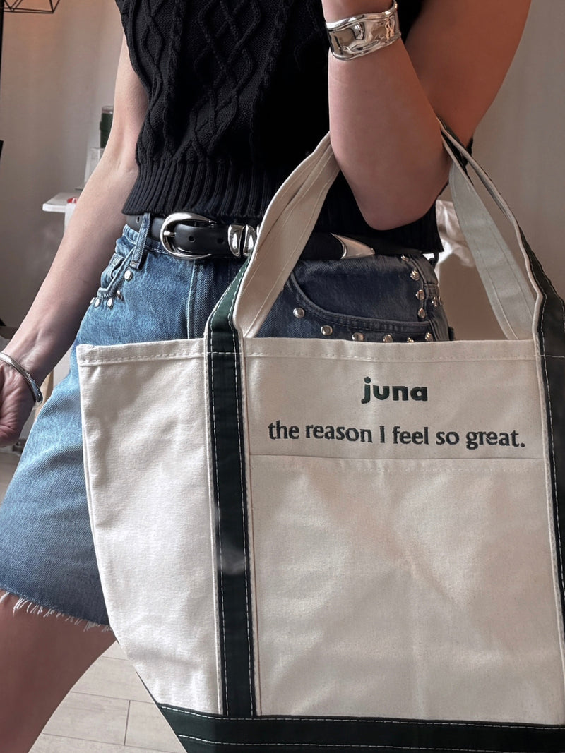 Load image into Gallery viewer, Juna - The Reason I Feel Great Tote