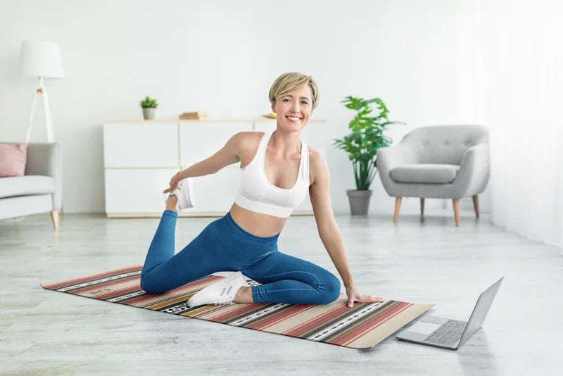Load image into Gallery viewer, Yune Yoga - Yoga Mat | 6mm Thick | Striped | Non-Slip | Eco Friendly | Yune Yoga | Dion