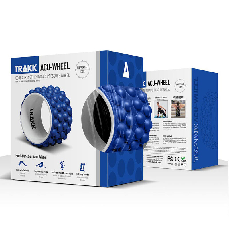 Load image into Gallery viewer, TRAKK ACCU-WHEEL Foam Roller Recovery Wheel for Full Body Pain Relief, Blue