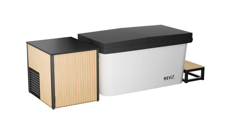 Load image into Gallery viewer, RevX Wellness - RevX Acrylic X Tub Cold Plunge + LUX High Performance Chiller and Filtration System