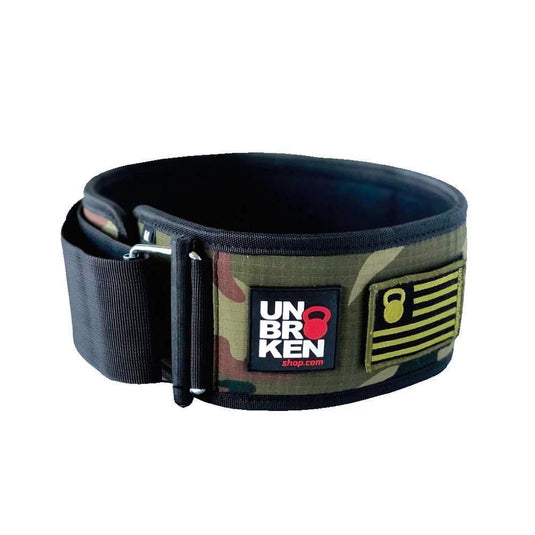 Unbrockenshop - Weightlifting Nylon Belt Camo