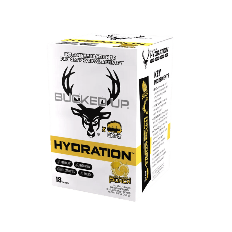 Load image into Gallery viewer, Bucked Up Hydration 2.0 - BKFC Lemonade Closed Box Angle
