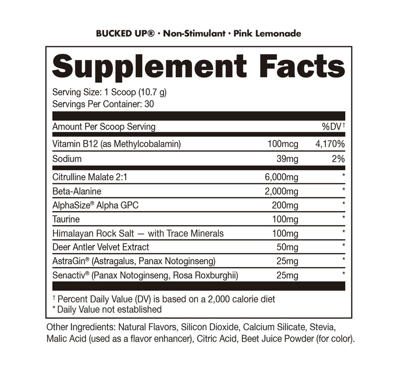 Load image into Gallery viewer, Bucked Up - Non-Stimulant Pre-Workout
