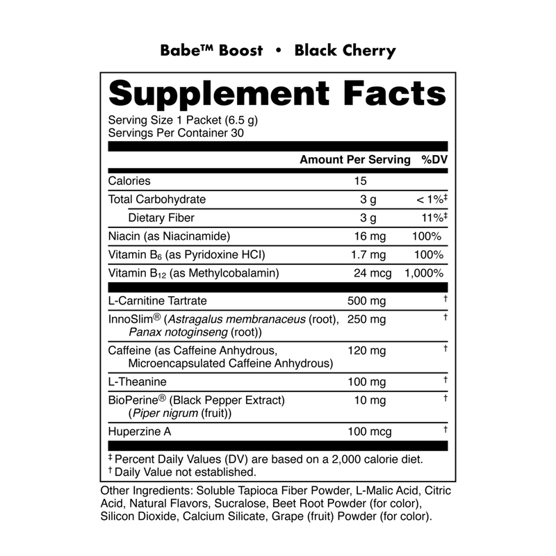 Load image into Gallery viewer, Babe Boost supplement facts