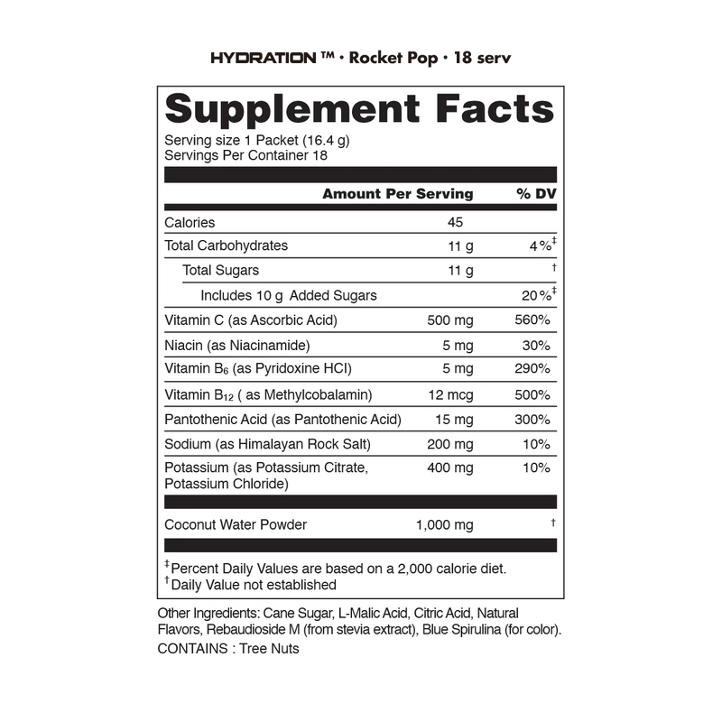 Load image into Gallery viewer, Bucked Up Hydration 2.0 - Supplement Facts