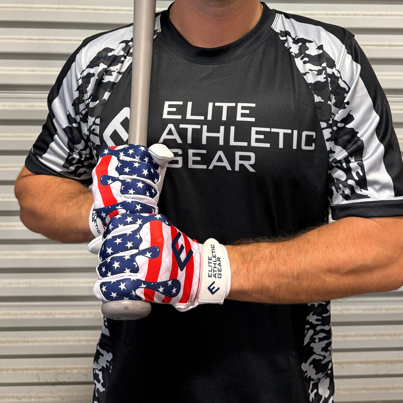 Load image into Gallery viewer, Elite Athletic Gear - USA Flag Ice Cream Batting Gloves