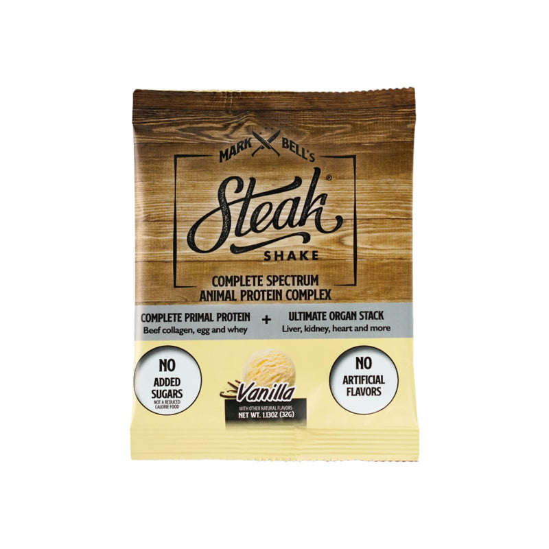 Load image into Gallery viewer, Within You - In Sample Pack - Mark Bell's Steak Shake- Complete Spectrum Animal Protein Powder Complex