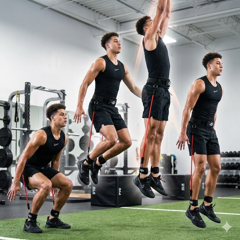 Load image into Gallery viewer, HoopsKing - HoopsKing Vertical Jump Trainer Resistance Bands | Waist to Heels