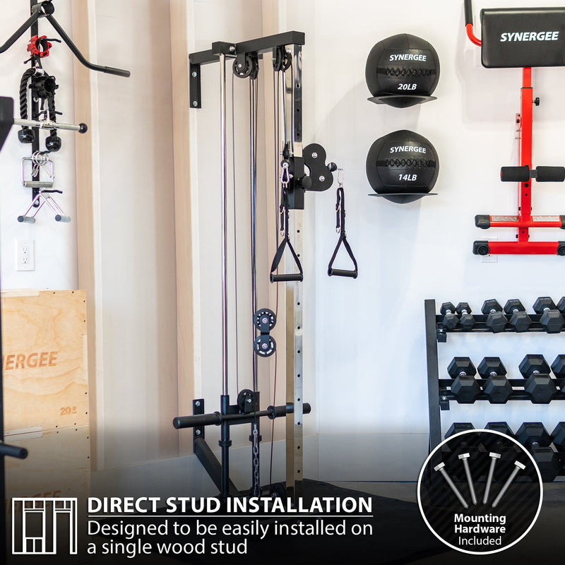 Load image into Gallery viewer, Synergee - Wall Mounted Adjustable Dual Pulley Machine