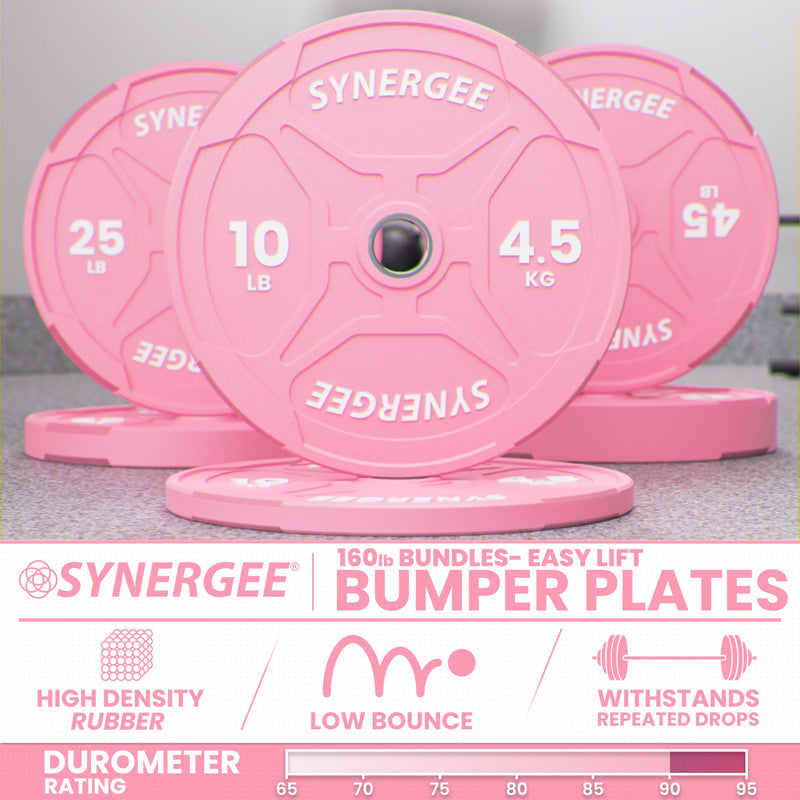 Load image into Gallery viewer, Synergee - Synergee Pink EZ Grip Bumper Plates