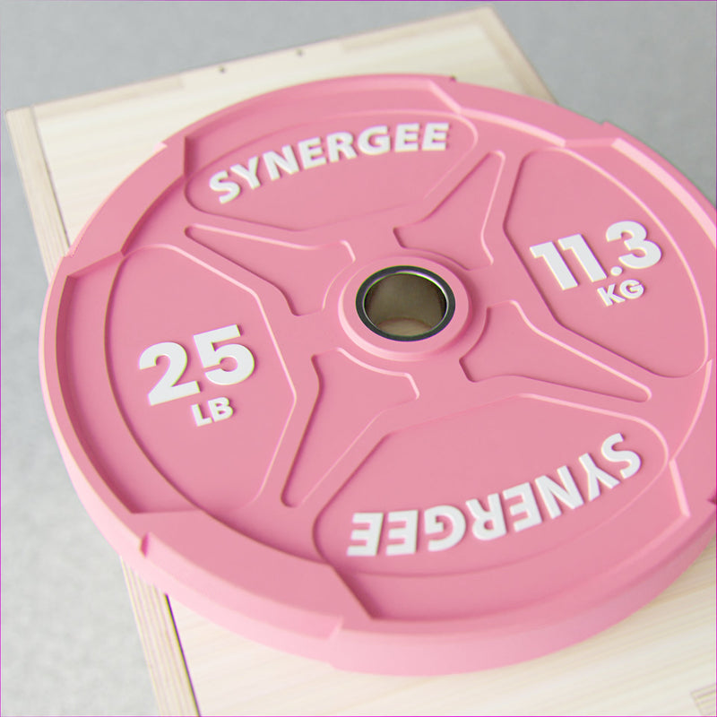 Load image into Gallery viewer, Synergee - Synergee Pink EZ Grip Bumper Plates