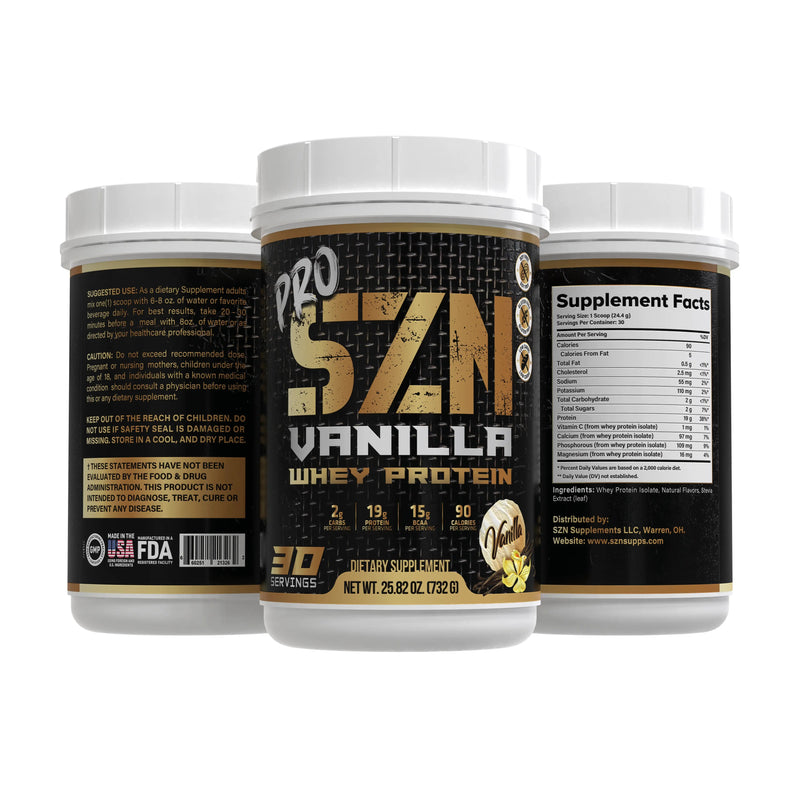 Load image into Gallery viewer, Szn Supplements - Pro-SZN Vanilla Whey Protein