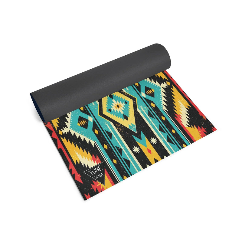 Load image into Gallery viewer, Yune Yoga - Wolfs Eye Yoga Mat – 6 mm Extra Thick, Double-Sided Non-Slip, Eco-Friendly PER with UV-Printed Design | Yune Yoga