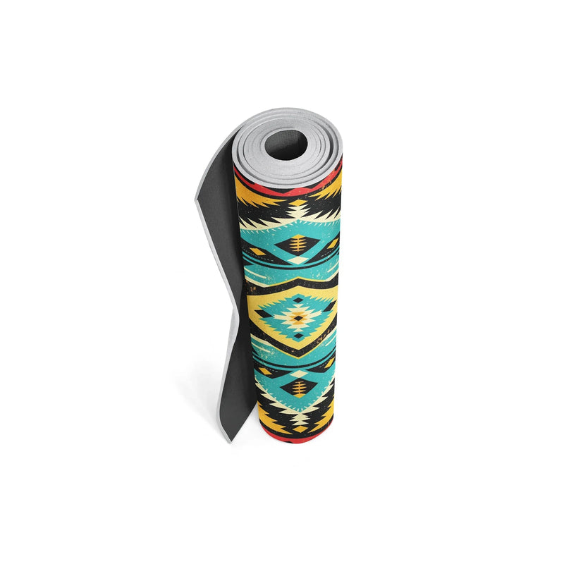 Load image into Gallery viewer, Yune Yoga - Wolfs Eye Yoga Mat – 6 mm Extra Thick, Double-Sided Non-Slip, Eco-Friendly PER with UV-Printed Design | Yune Yoga