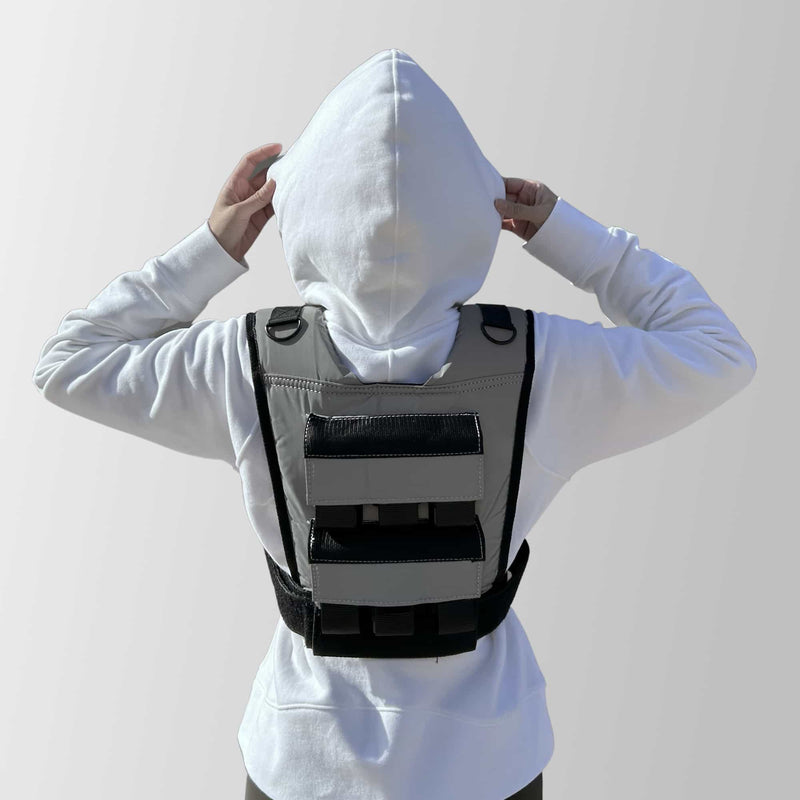 Load image into Gallery viewer, Gravgear - Grav Weight Vest 28lb - Reflective Grey