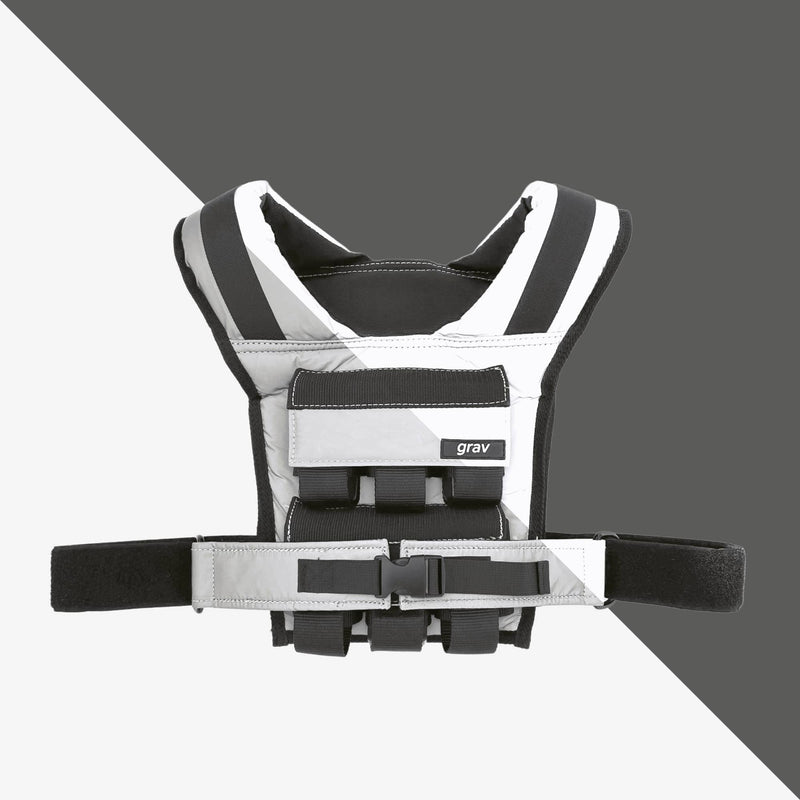 Load image into Gallery viewer, Gravgear - Grav Weight Vest 28lb - Reflective Grey