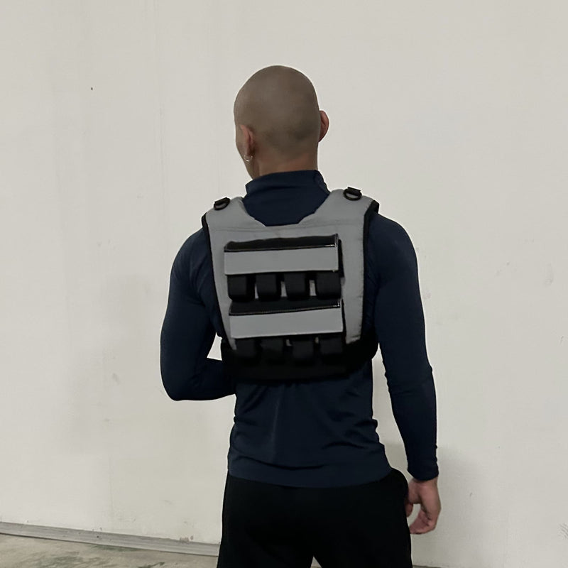 Load image into Gallery viewer, Gravgear - Grav Weight Vest 37lb - Reflective Grey