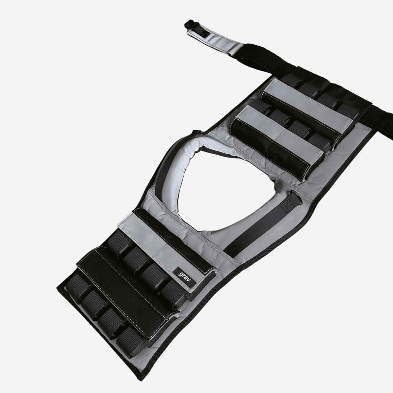 Load image into Gallery viewer, Gravgear - Grav Weight Vest 37lb - Reflective Grey