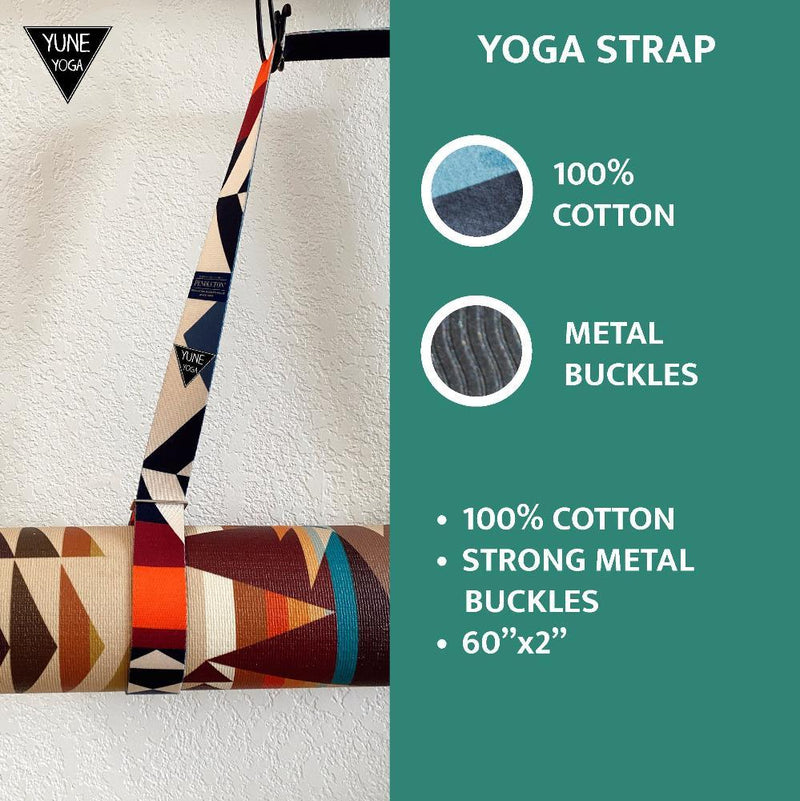 Load image into Gallery viewer, Yune Yoga - Suzy Yoga Strap – Grey Stretching Strap w/ Metal Buckles | Yune Yoga
