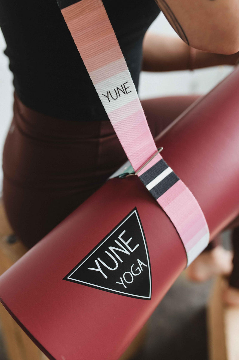 Load image into Gallery viewer, Yune Yoga - Helena Yoga Strap – Rainbow Stretching Strap w/ Metal Buckles | Yune Yoga