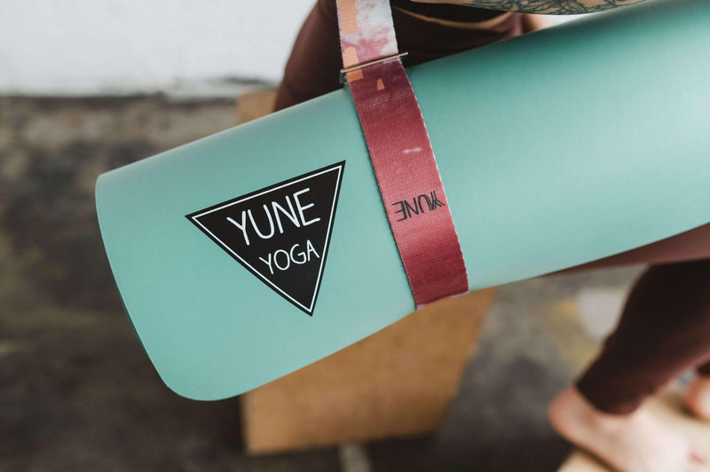 Load image into Gallery viewer, Yune Yoga - Hemlock Yoga Strap – Multicolor Stretching Strap w/ Metal Buckles | Yune Yoga