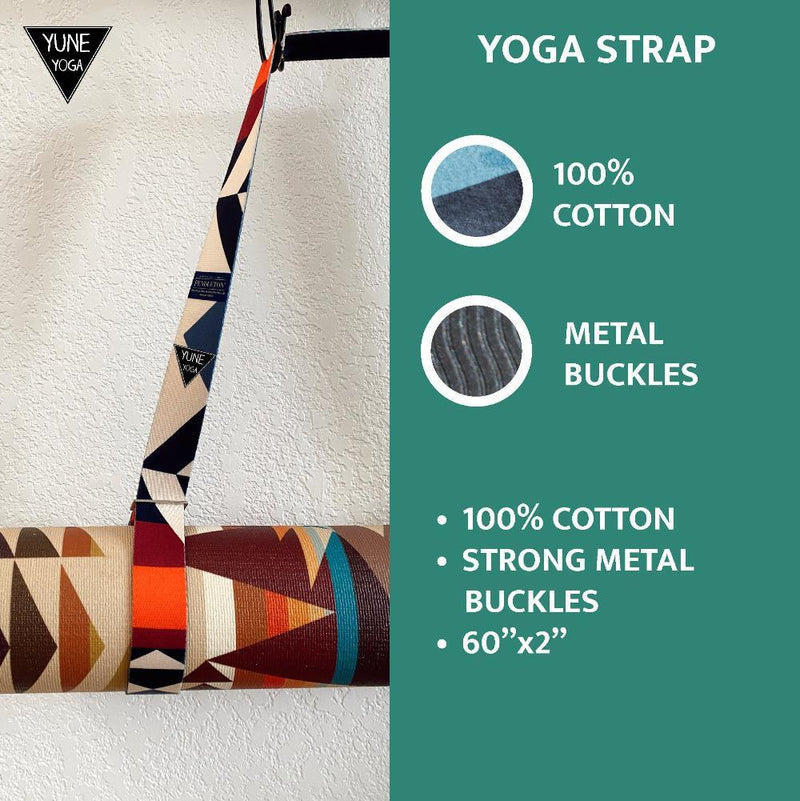 Load image into Gallery viewer, Yune Yoga - Yoga Strap Pendleton Fire Legend