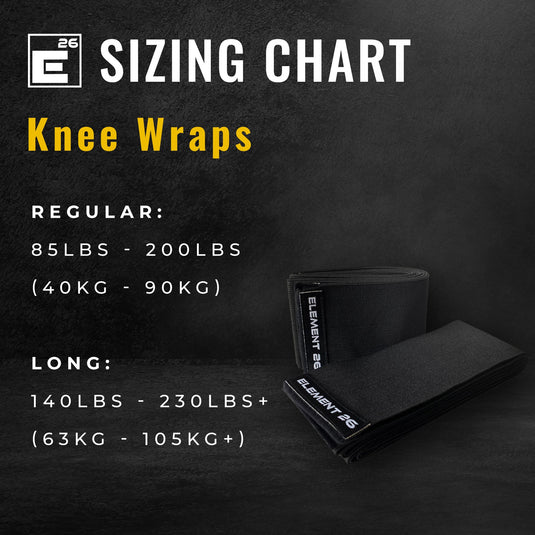 Knee Wraps Sizing Chart