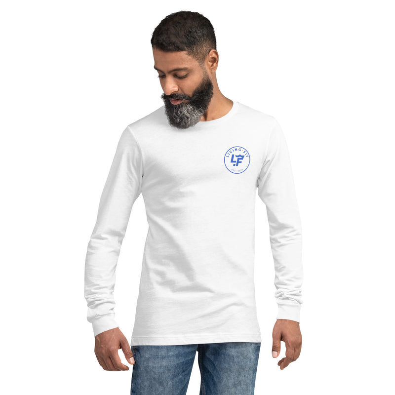 Load image into Gallery viewer, Long Sleeve LF Blue Circle Logo Tee
