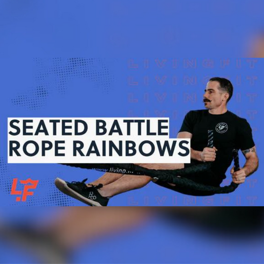 Seated Battle Rope Rainbows