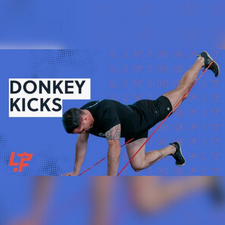Donkey Kicks Resistance Bands Exercise