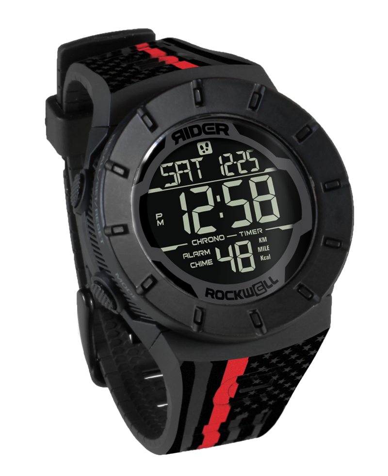 Load image into Gallery viewer, Rockwell Time - Coliseum Fit™ Forum - Firefighter Assault Edition (Phantom Black) Watch
