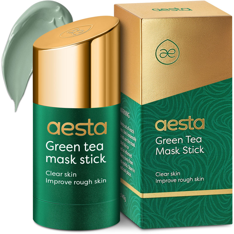 Load image into Gallery viewer, Reathlete - Aesta Green Tea Mask Stick, Gradual Blackhead Remover, Natural Pore-Cleaning, Detoxifying, Nourishing Face Mask: Skin Care Made Simple and Mess-Free | Mask Stick to Last 4 Months | Fits All Skin Types
