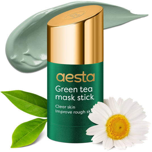 Reathlete - Aesta Green Tea Mask Stick, Gradual Blackhead Remover, Natural Pore-Cleaning, Detoxifying, Nourishing Face Mask: Skin Care Made Simple and Mess-Free | Mask Stick to Last 4 Months | Fits All Skin Types