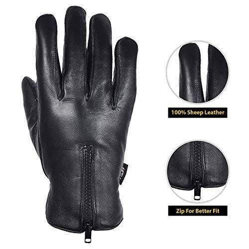 MRX - Men's Warm Winter Genuine Leather Driving Gloves