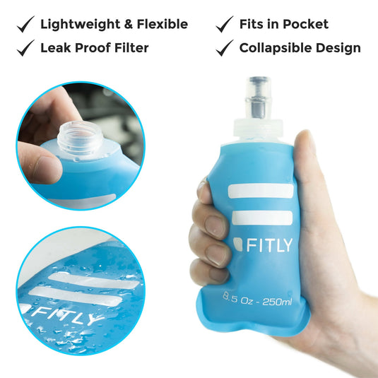 FITLY - FLASK250 - 8.5oz Collapsible Soft Flask