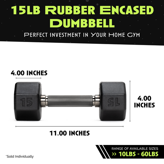 Rage Fitness - Octo Rubber Dumbbell (sold individually)