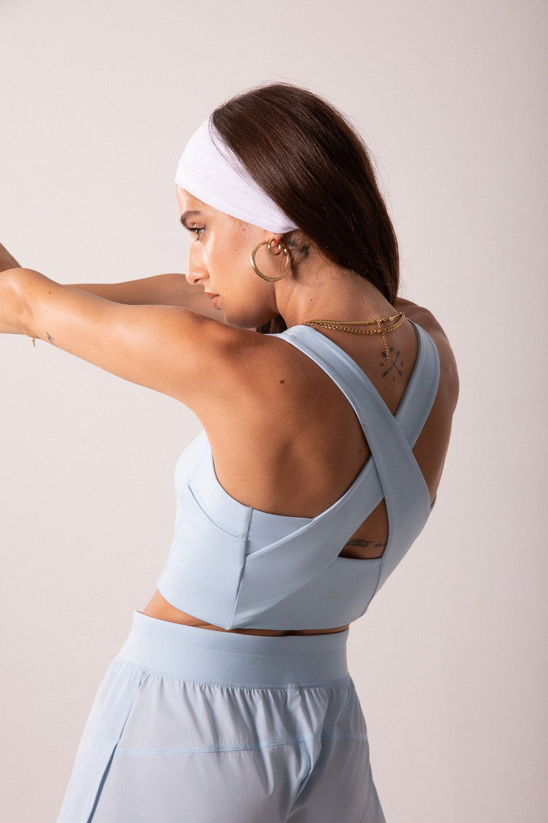 Load image into Gallery viewer, Runner&#39;s Athletics - LuxeForm Functional Tank Baby Blue
