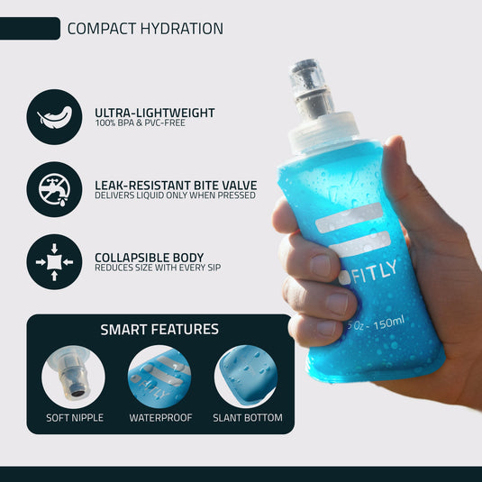 FITLY - FLASK150 - 5oz Collapsible Soft Flask