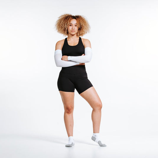Pro Compression - Arm Sleeves, White