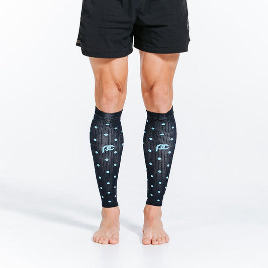 Pro Compression - Calf Sleeves, navy dots