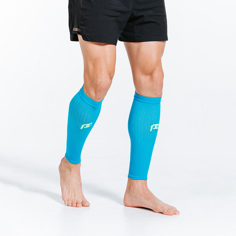 Load image into Gallery viewer, Calf Sleeves, Neon Blue
