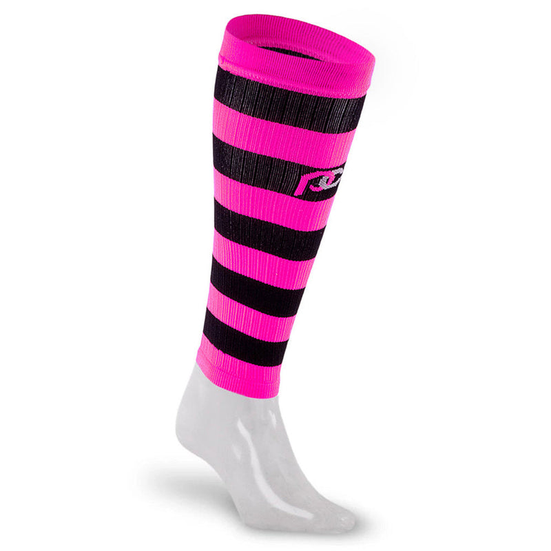 Load image into Gallery viewer, Calf Sleeves, Neon Pink and Black
