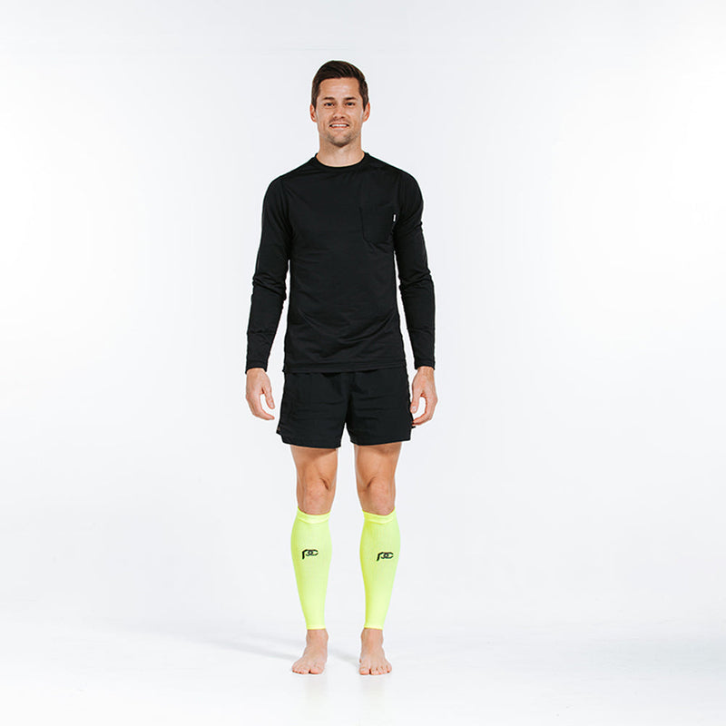 Load image into Gallery viewer, Calf Sleeves, Neon Yellow
