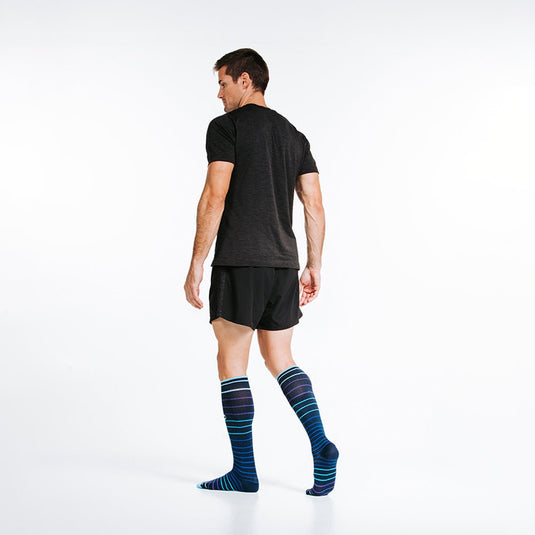 Pro Compression - Marathon, navy blue lines