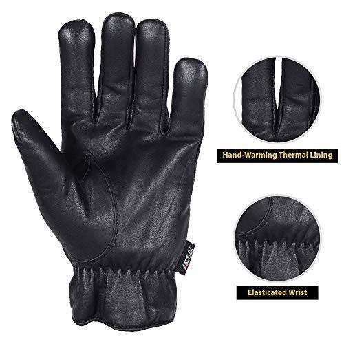 MRX - Men's Warm Winter Genuine Leather Driving Gloves