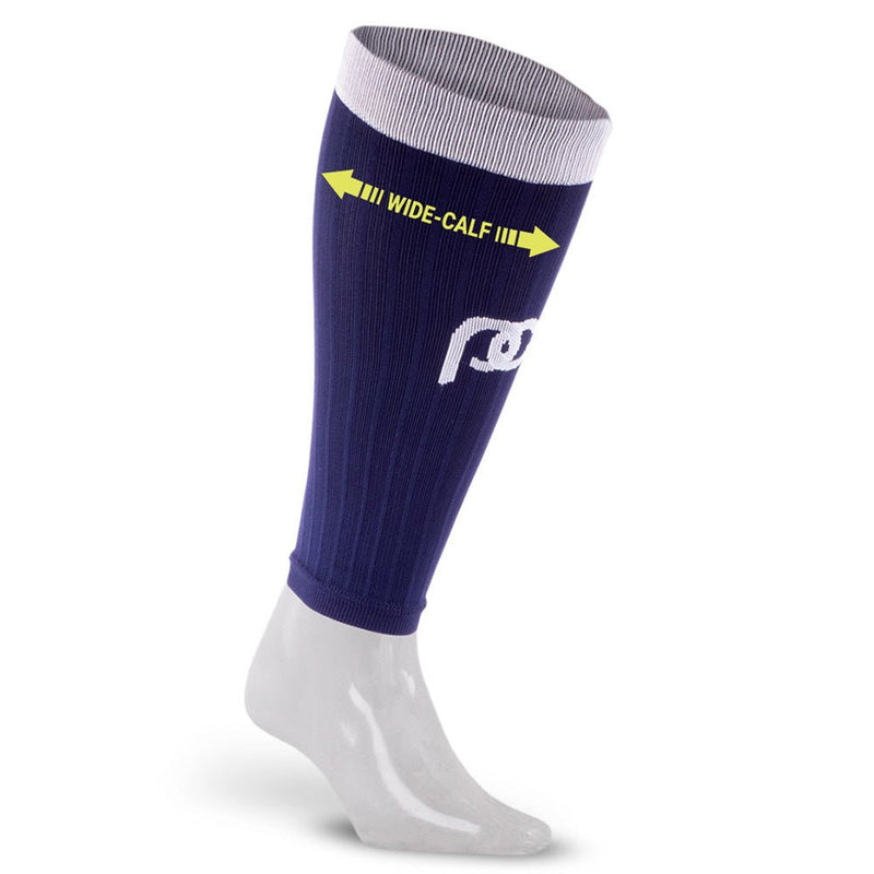 Load image into Gallery viewer, Pro Compression - Calf Sleeves, Navy Blue (Wide-Calf)
