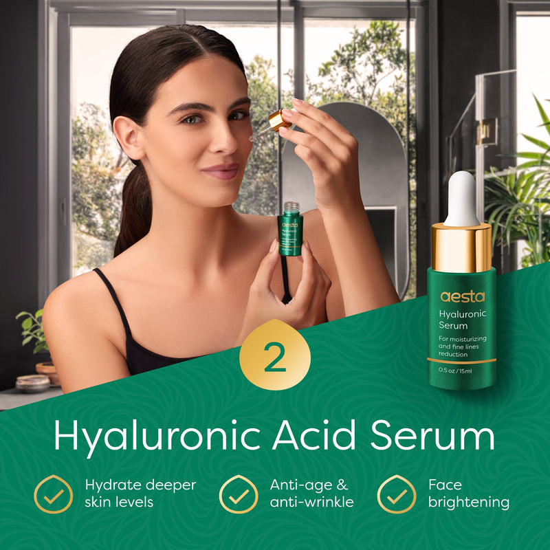Load image into Gallery viewer, Reathlete - Aesta Green Tea Mask Stick + Hyaluronic Acid Serum for Face Treatment | Gradual Blackhead Remover | Pore-Cleaning, Detoxifying Face Mask, Skin Care Face Serum w/ Anti Aging and Anti Wrinkle Effects
