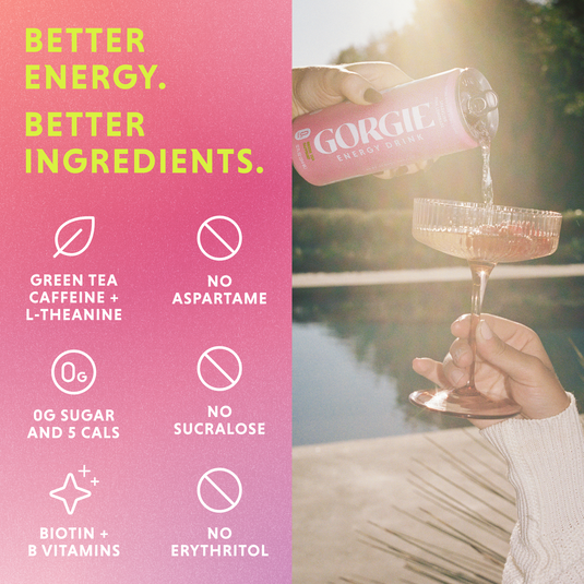 GORGIE - Energy Drink Sparkling Pink Lemonade