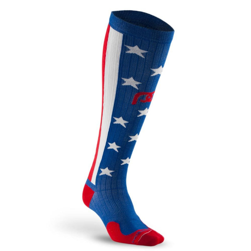 Load image into Gallery viewer, Pro Compression - Marathon, Stars and Stripes - Crew Sock